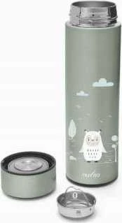 Nuvita nerūdijančio plieno termogertuvė su LED termometru Sage Žalias, 500 ml