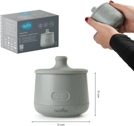 Nuvita Nuvita, Warm'n'Go, Nešiojamas butelių šildytuvas, USB įkrovimas, Šalavijo žaluma