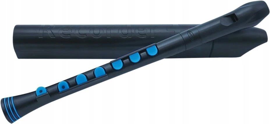 NUVO Recorder+ soprano recorder, juodas and mėlynas
