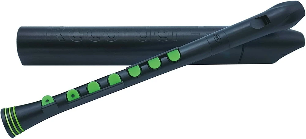 NUVO Recorder+ soprano recorder, juodas and žalias