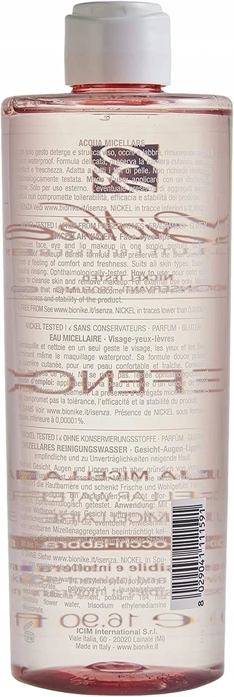 BioNike Defence valomasis ir raminantis micelinis vanduo jautriai odai, 500 ml