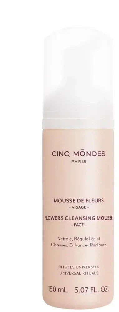 Cinq Mondes Flowers Boosts Radiance Cleansing Foam, 150 ml