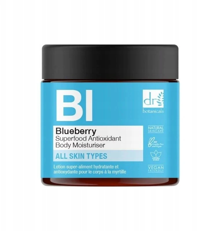 Dr. Botanicals mėlynių supermaisto antioksidacinis kūno losjonas, 30 ml