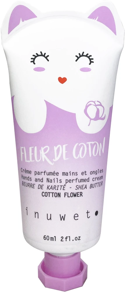 Inuwet Fleur de Coton Vegan maitininantis & Softening Hand & Nail Kreminis Floral, 60 ml