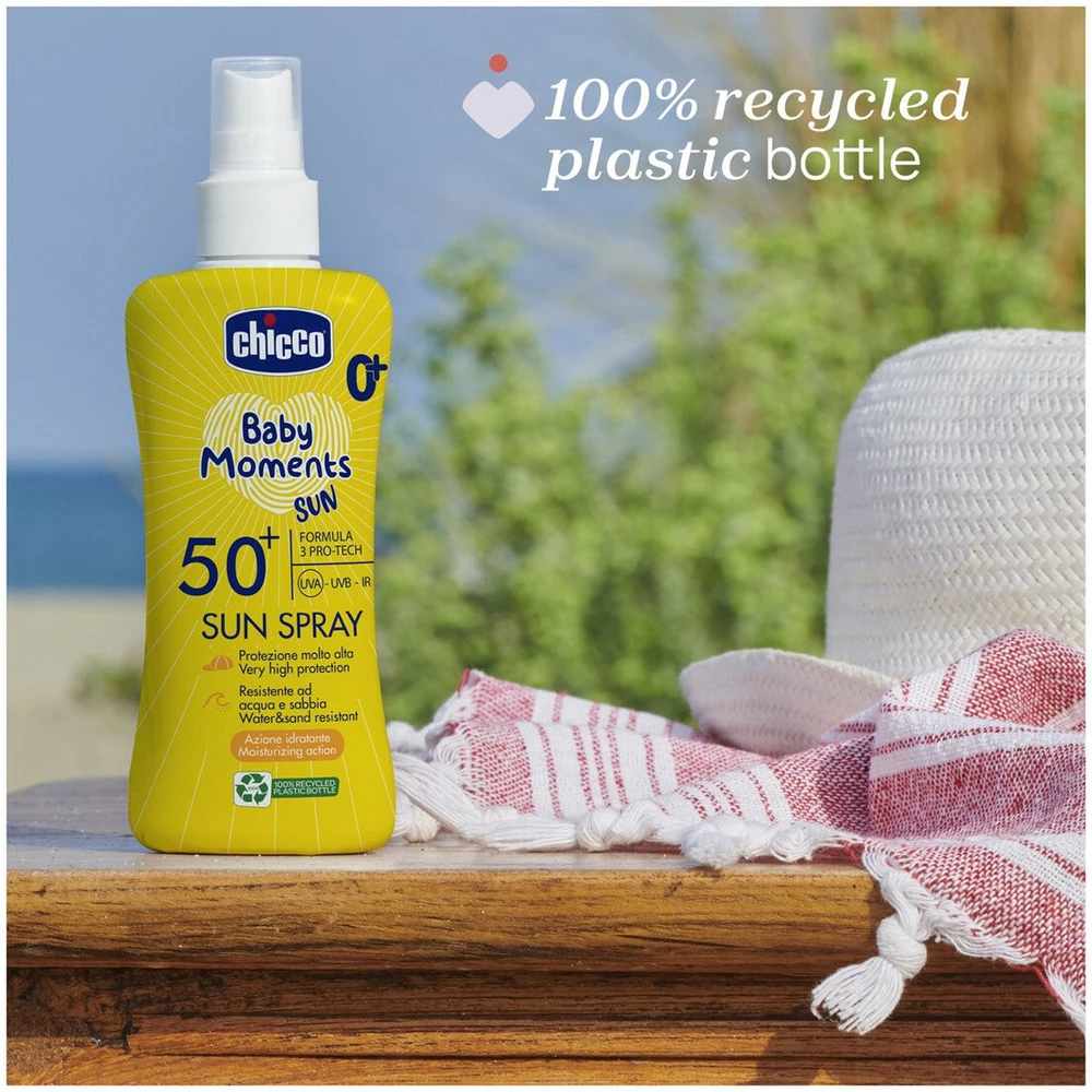 Nuxe Chicco Baby Moments Sun apsauginis purškiklis nuo saulės SPF50+ 150 ml