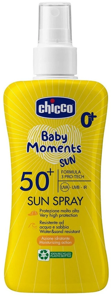 Nuxe Chicco Baby Moments Sun apsauginis purškiklis nuo saulės SPF50+ 150 ml