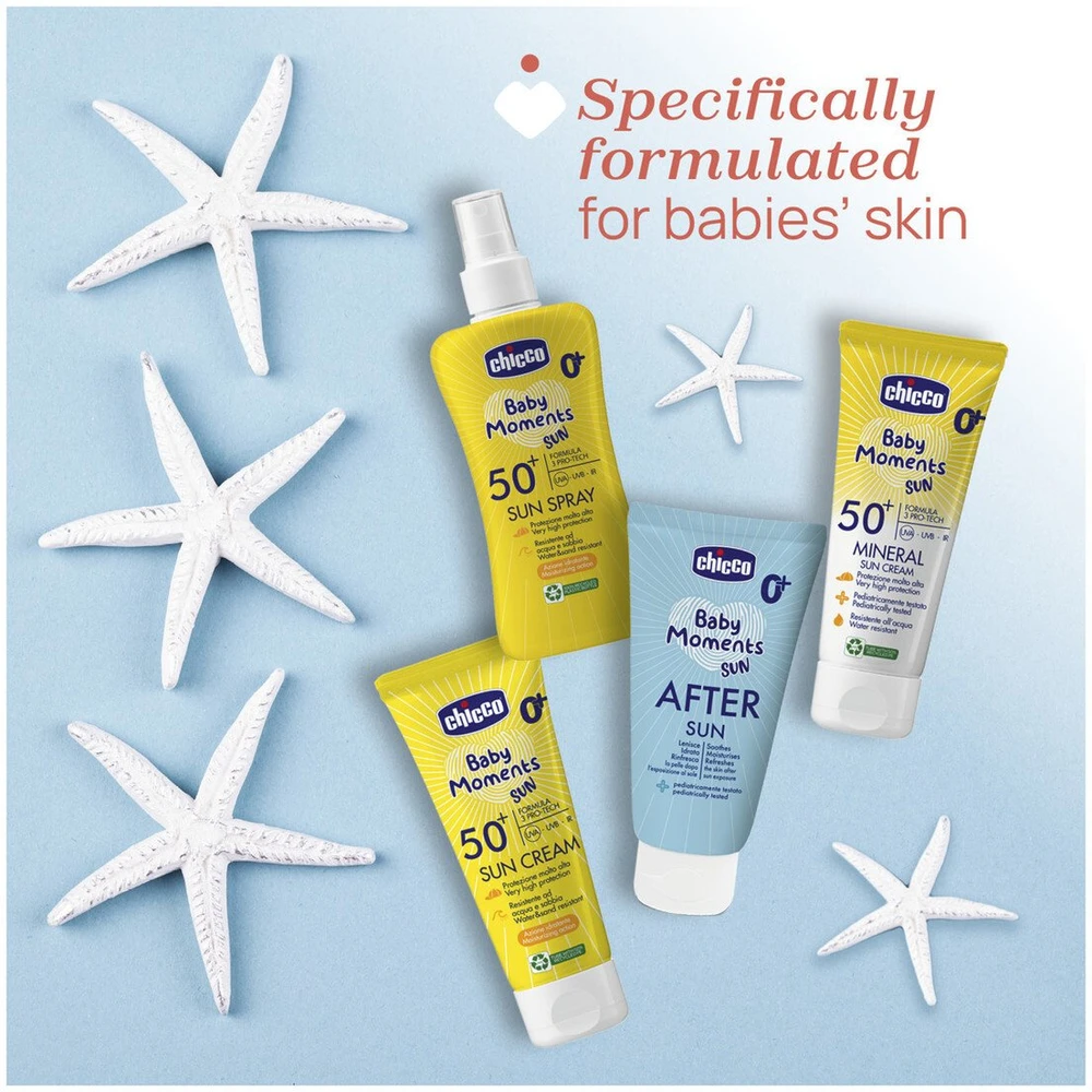 Nuxe Chicco Baby Moments Sun apsauginis purškiklis nuo saulės SPF50+ 150 ml