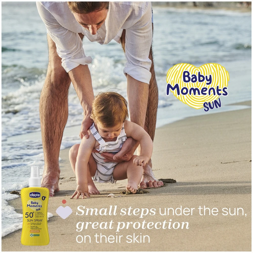 Nuxe Chicco Baby Moments Sun apsauginis purškiklis nuo saulės SPF50+ 150 ml