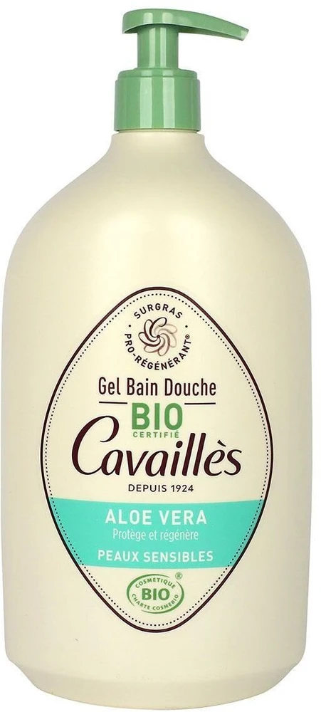 Roge Cavailles Aloe Vera Regenerating Dušo želė For Sensitive Skin, 1000 ml