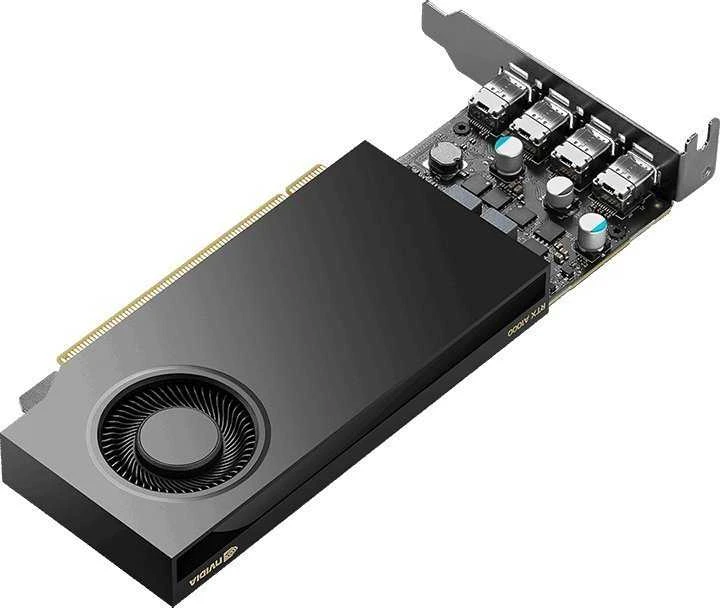Vaizdo plokštė Grafikos plokštė NVIDIA RTX A1000, 8 GB GDDR6, PCIe 4.0, Low-Profile, 4 x Mini DisplayPort