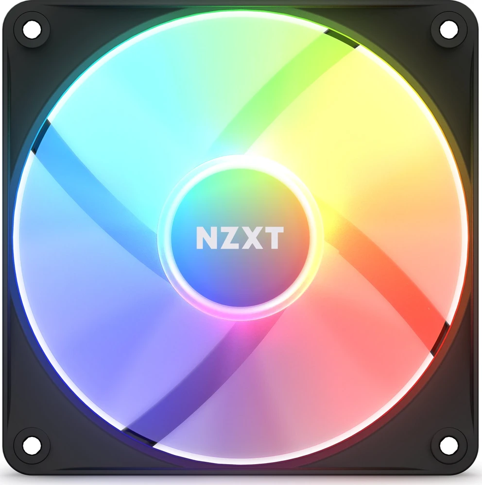 NZXT F120 RGB pagrindinis ventiliatorius, 120 mm, juodas