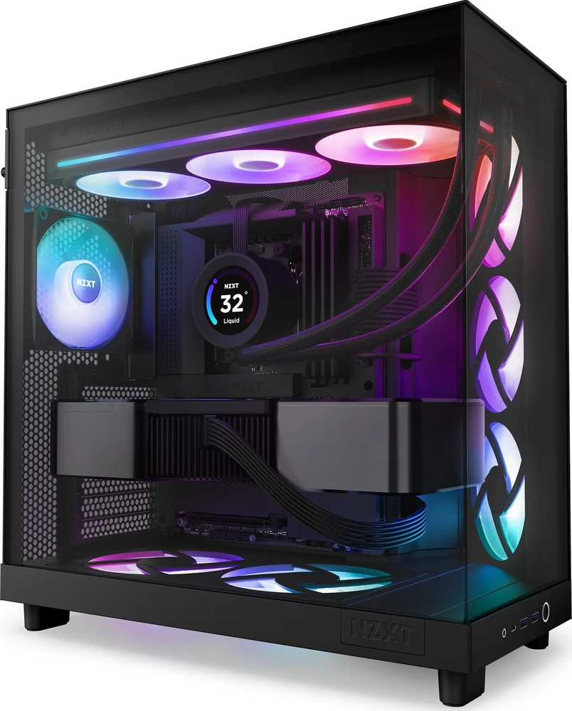 NZXT F360 RGB Core juoda PWM