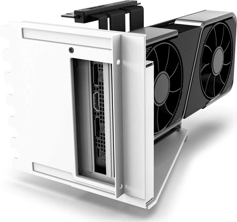 NZXT vertikalios vaizdo plokštės tvirtinimo kronšteinas NZXT (PCIE 4.0) balta