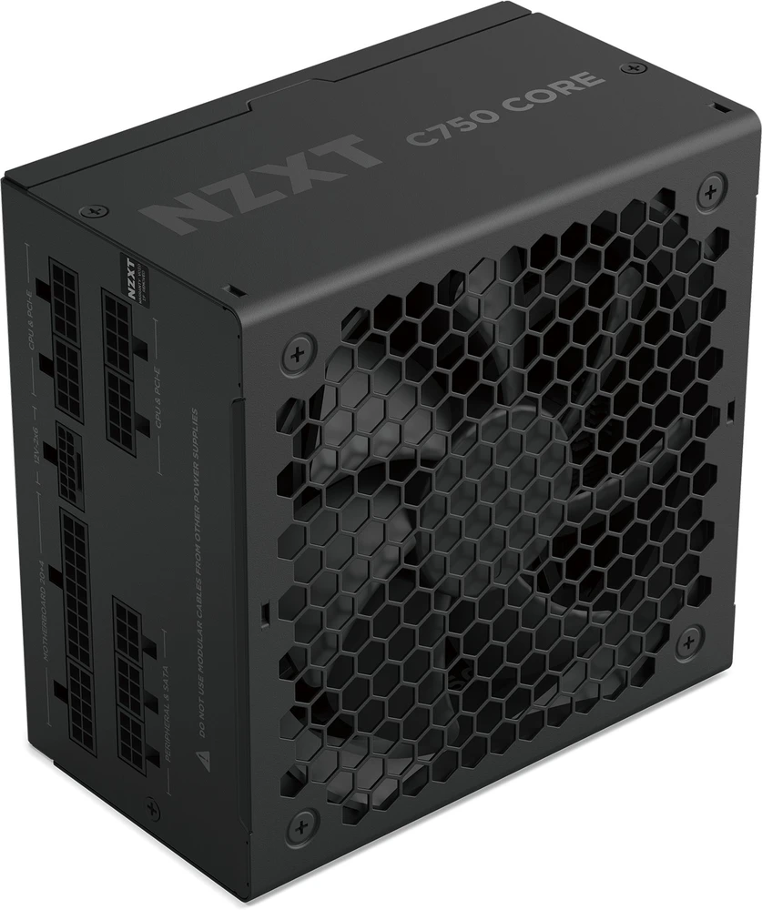 NZXT C750 Core 80 PLUS Gold maitinimo šaltinis – 750 vatų, juodas