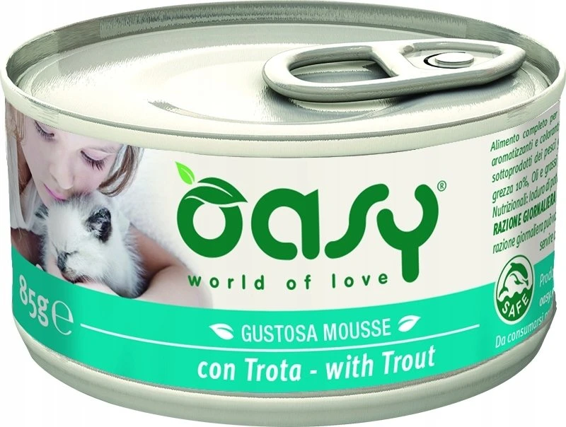 Maisto produktai - Oasy Caprice Mousse Upėtakis 85g Be glitimo Be grūdų