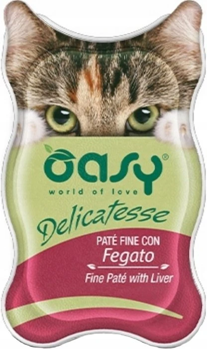 OASY Delicatesse Fine paté with Liver – šlapias kačių maistas – 85g