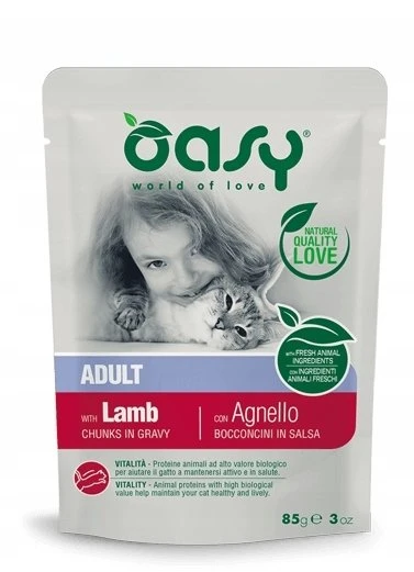 Maisto produktai - Oasy Chunks in Gravy Tuna Wet Cat Food 85g