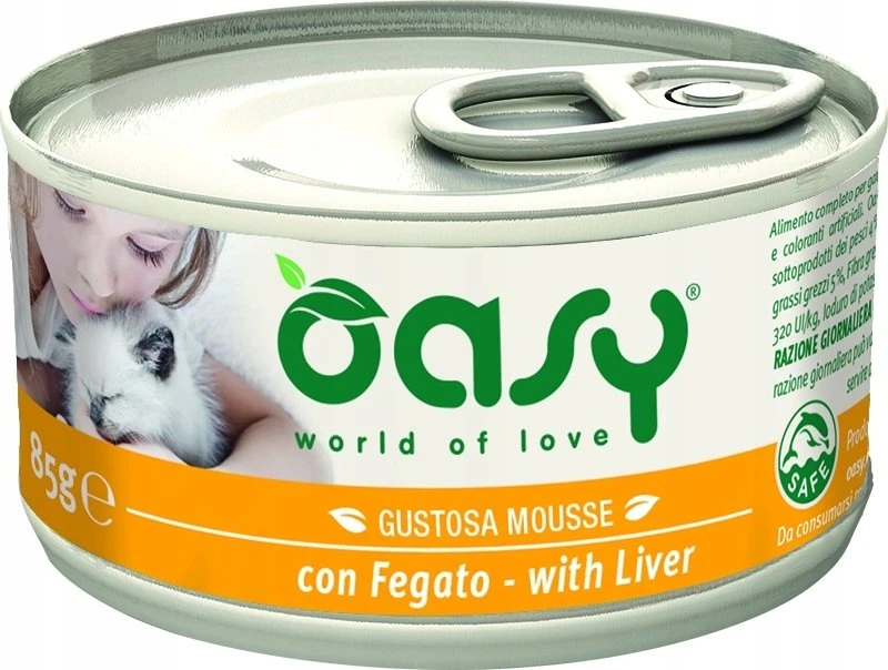 Maisto produktai - Oasy Caprice Mousse Kepenų 85g Be Gluteno Drėgnas Maistas