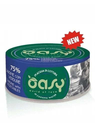 Maisto produktai - Oasy More Love Sardine with Daržovių šlapias maistas 70g