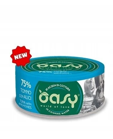OASY More Love Tuna with anchovies – šlapias kačių maistas – 70g