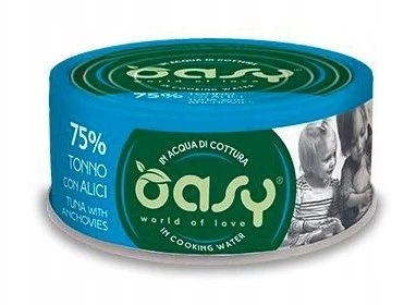 OASY More Love Tuna with anchovies – šlapias kačių maistas – 70g