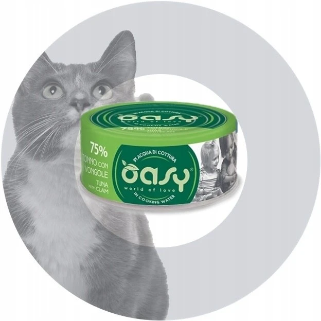 Maisto produktai - Oasy More Love Tuna with Clam Wet Food 70g