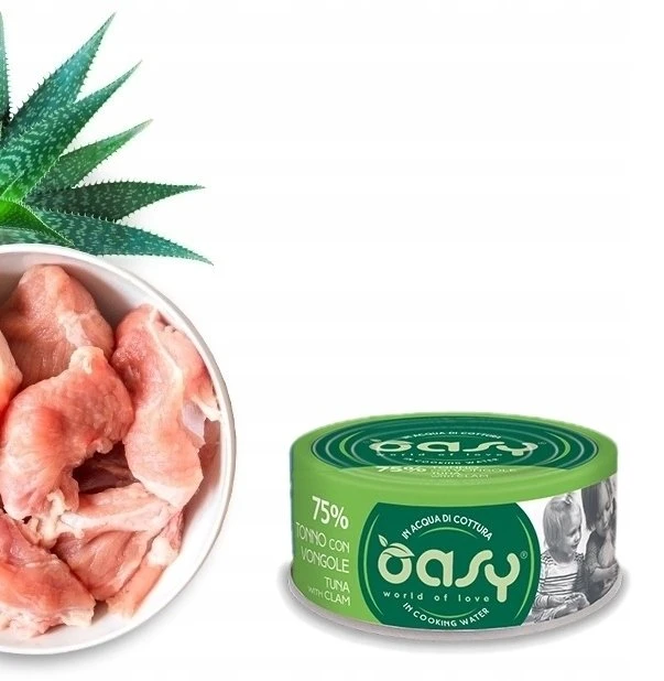 Maisto produktai - Oasy More Love Tuna with Clam Wet Food 70g