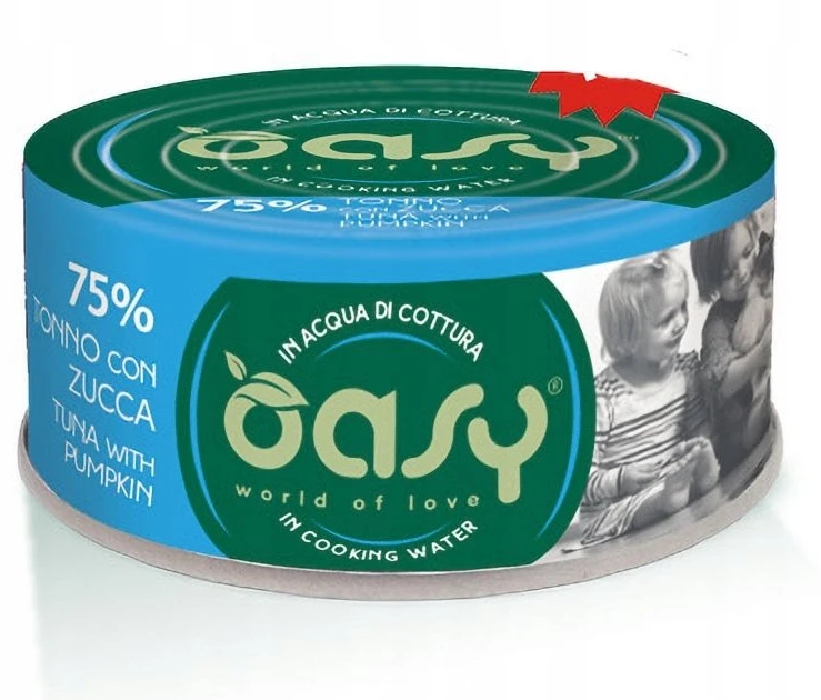 Maisto produktai - Oasy More Love Tuna su moliūgų drėgnas maistas 70g