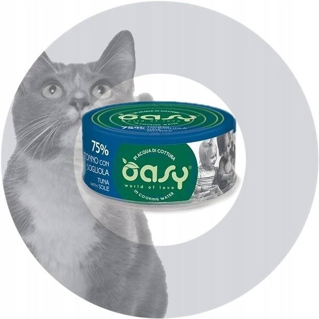 Maisto produktai - Oasy More Love Tuna with Sole Wet Food 70g Gluten Free