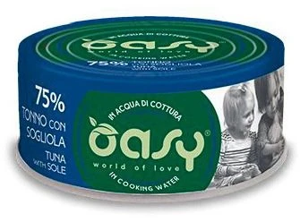 Maisto produktai - Oasy More Love Tuna with Sole Wet Food 70g Gluten Free