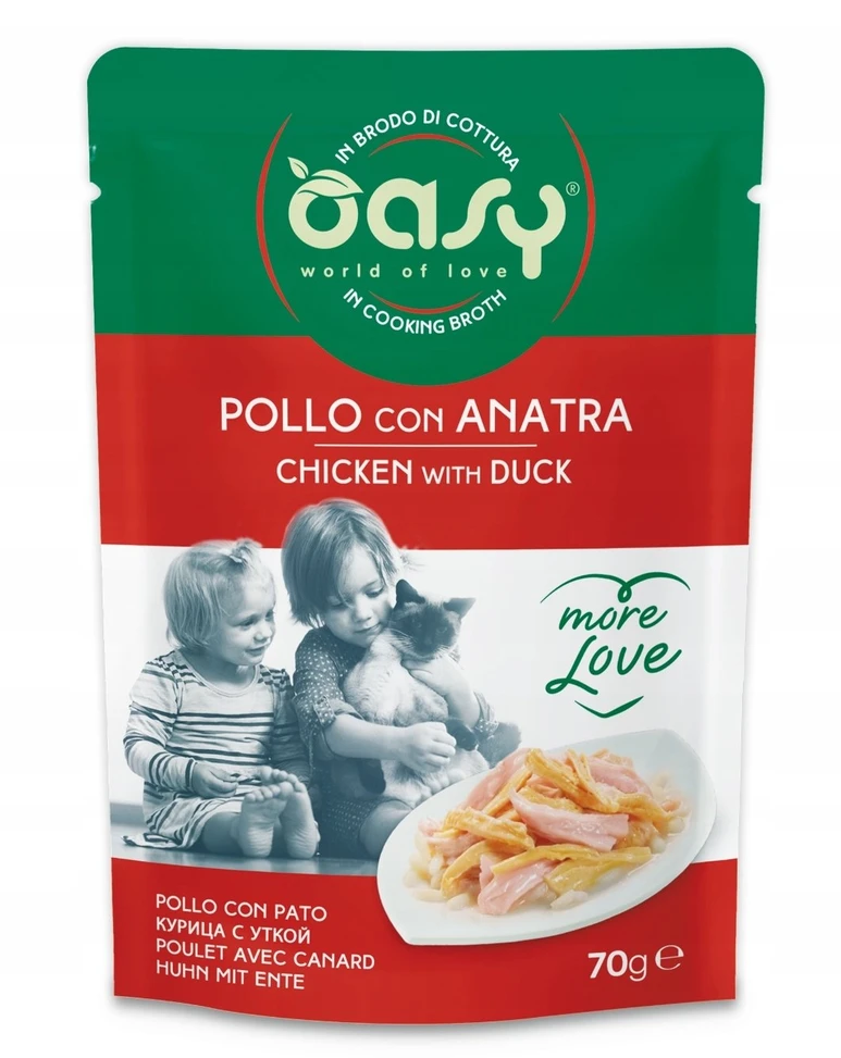Maisto produktai - Oasy More Love Vištiena su Antiena Drėgnas Maistas 70g