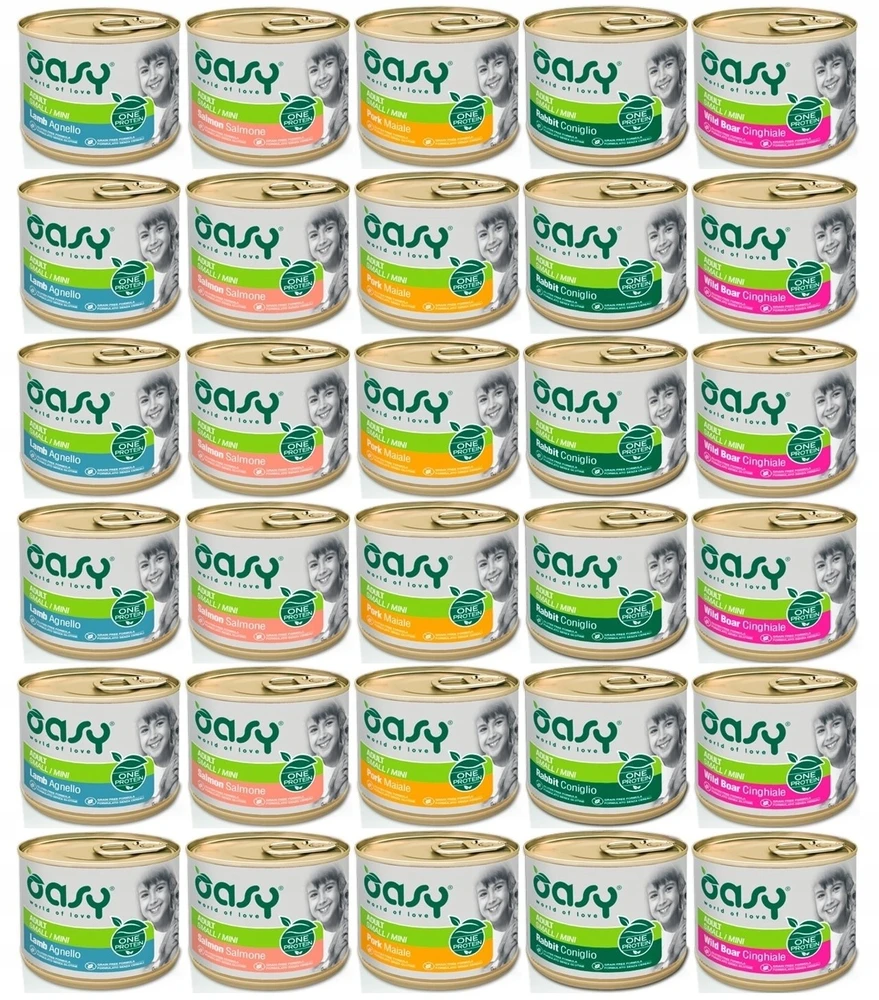 Šunų maistas - Oasy One Protein Adult Small/Mini šerniena 200g Grain-Free