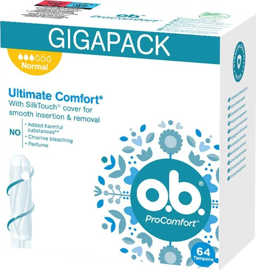 o.b. O. B. ProComfort Normal tamponai 64 vnt.