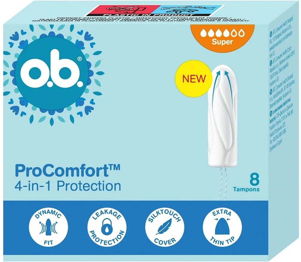 O.B. ProComfort™ Super tampony 8szt.