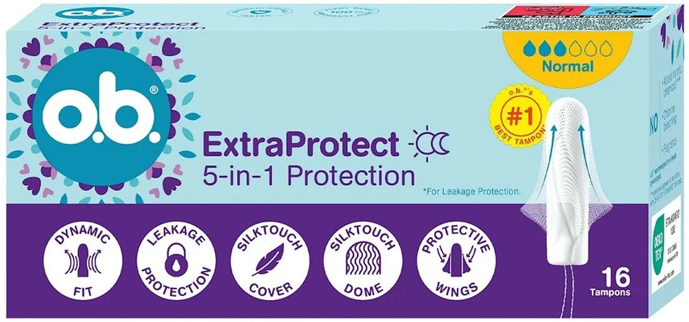 O.B Tampony ExtraProtect Normal 16szt.