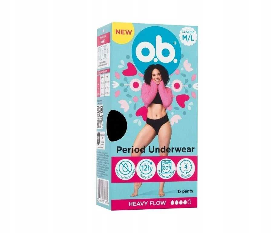 Johnson O.B. menstruacinės kelnaitės M,L, 1 vnt