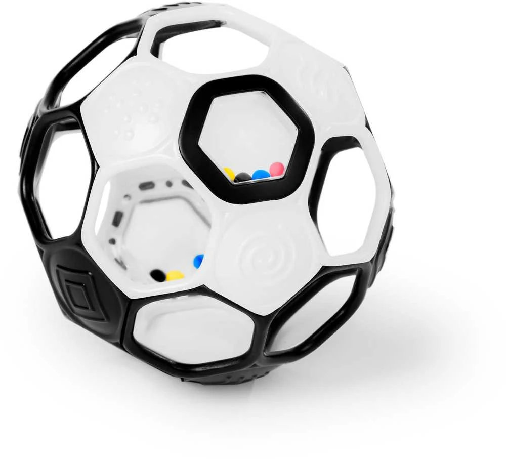 OBALL futbolo kamuolys su barškančiais rutuliukais