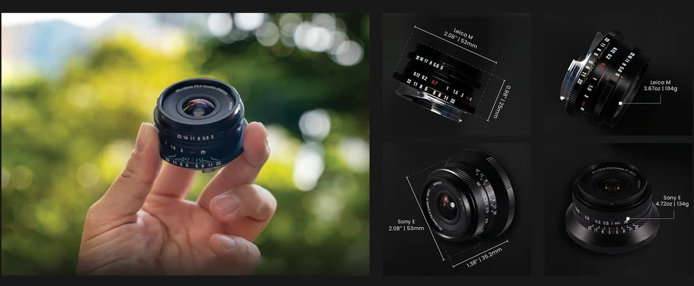 Kamera - Laowa 15mm f/5 Cookie FF Auto Aperture 110° Juodas