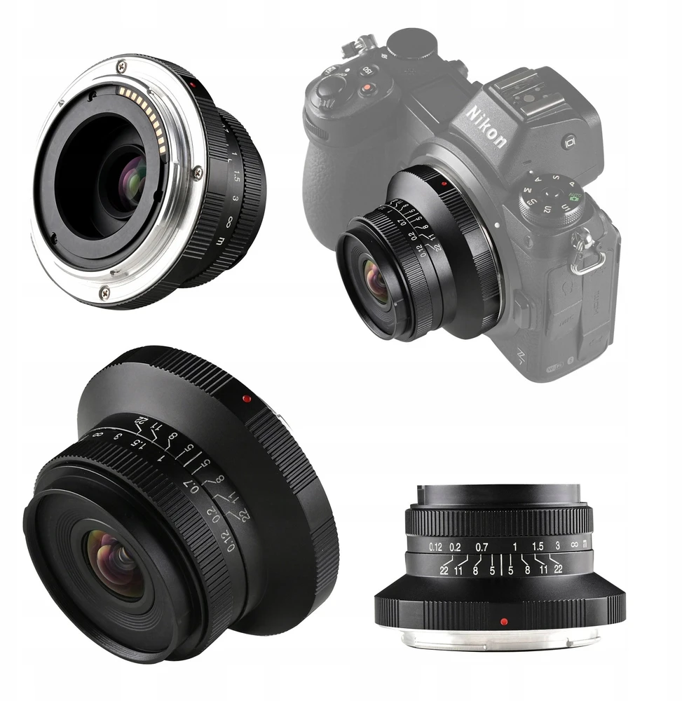 Kamera - Laowa 15mm f/5 Cookie FF Auto Aperture 110° Juodas