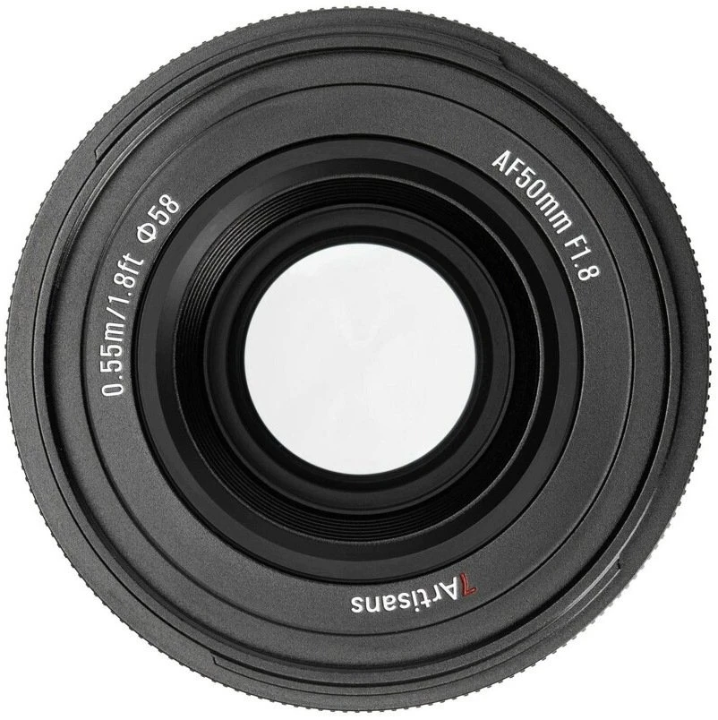 Nikkor Kameros Objektyvas - 7Artisans AF 50mm F1.8 Autofocus Objektyvas Fujifilm APS-C Juodas