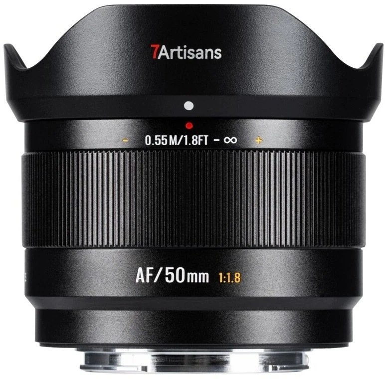 Nikkor Kameros Objektyvas - 7Artisans AF 50mm F1.8 Autofocus Objektyvas Fujifilm APS-C Juodas