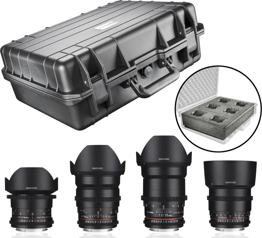 Objektyvas Samyang Video DSLR pagrindinis rinkinys II Sony E
