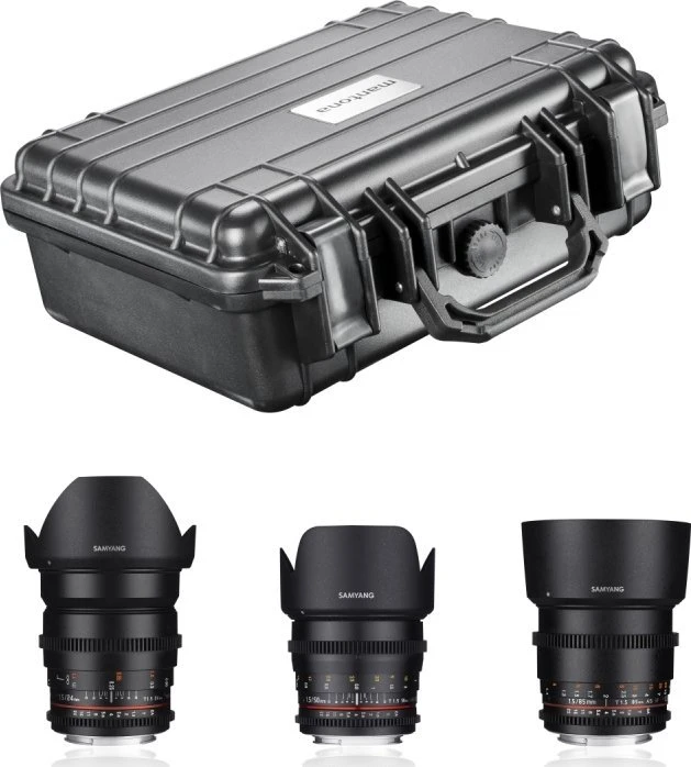 Objektyvas Obiektyw Samyang Samyang Video DSLR basic Set Sony E