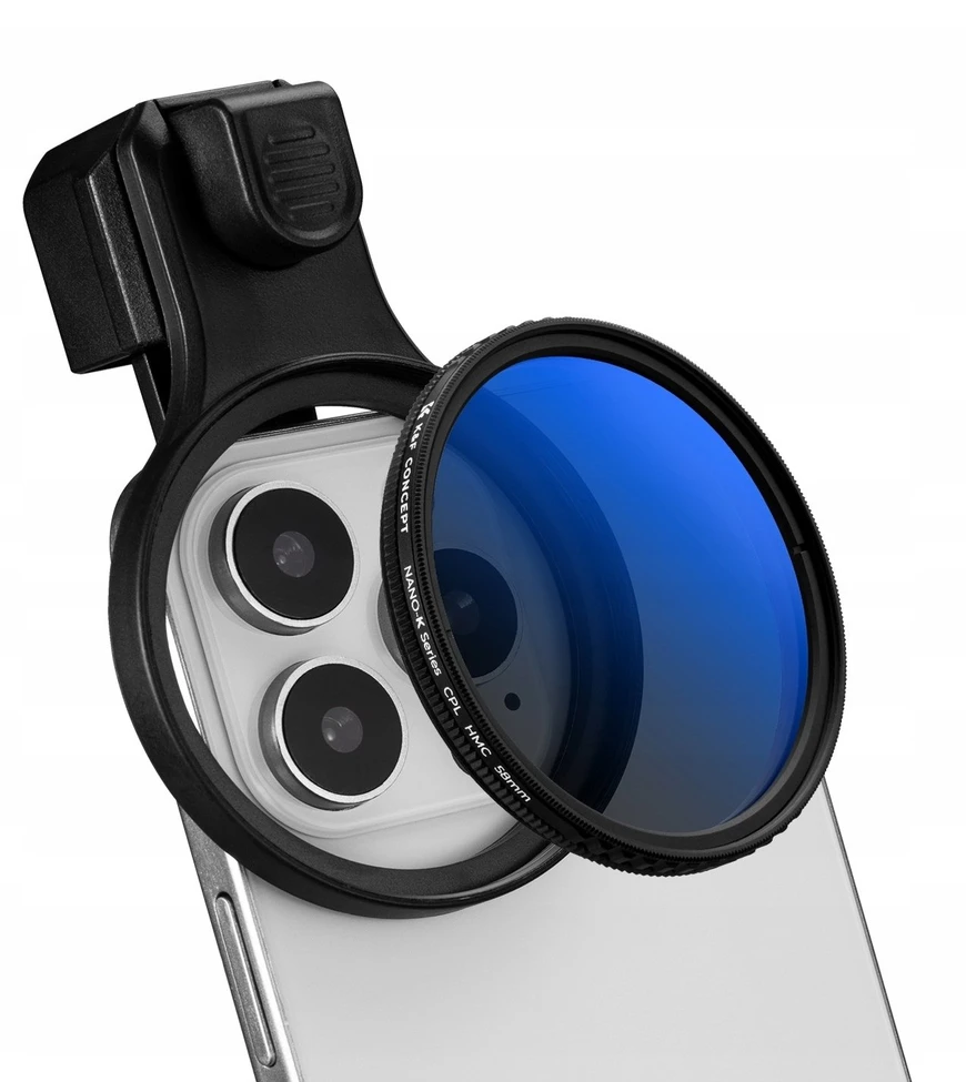 Objektyvas Obiektyw Soczewka Filtras Polaryzacyjny Cpl Do Telefonu Smartfona 58mm Klips / Kf15.0024