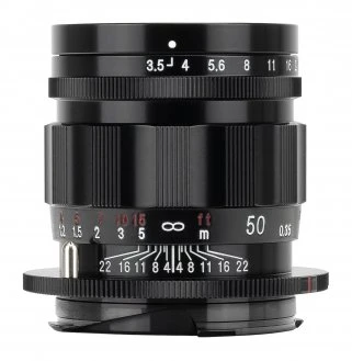 Voigtlander APO Lanthar II 50 mm f/3,5 objektyvas, skirtas „Leica M“ – juodas