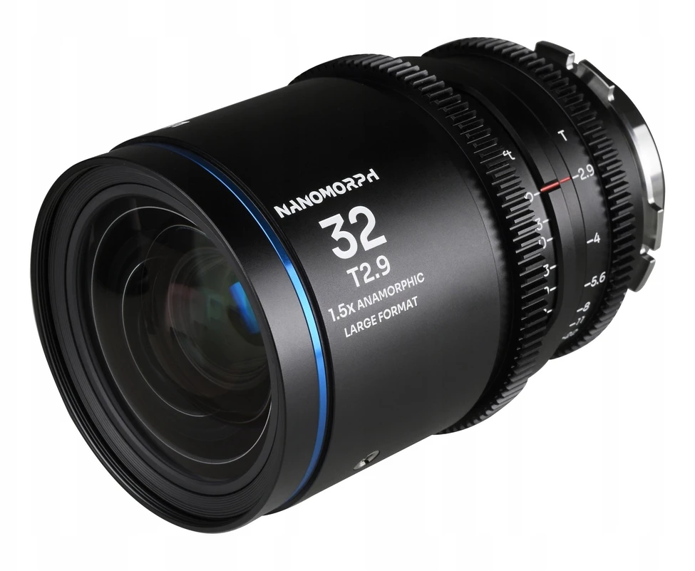 Objektyvas Laowa Nanomorph 32 mm T2,9 1,5x LF Mėlyna, skirtas Arri PL / Canon EF