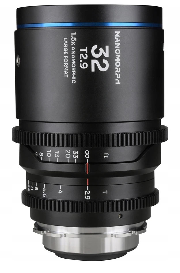 Objektyvas Laowa Nanomorph 32 mm T2,9 1,5x LF Mėlyna, skirtas Arri PL / Canon EF