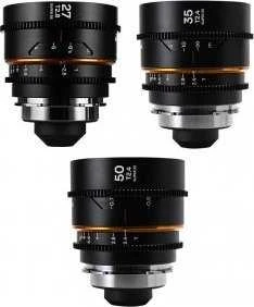 Objektyvas Venus Optics Laowa Nanomorph 27 mm, 35 mm, 50 mm S35 Amber objektyvų rinkinys, skirtas Arri PL / Canon EF