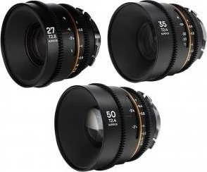 Objektyvas Venus Optics Laowa Nanomorph 27 mm, 35 mm, 50 mm S35 Amber objektyvų rinkinys, skirtas Arri PL / Canon EF
