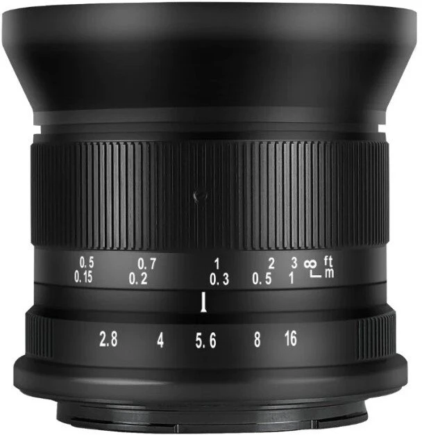 Objektyvas Platus Kampas - 7Artisans 12mm F2.8 II Sony E, Rankinis Fokusavimas, F2.8, Juoda